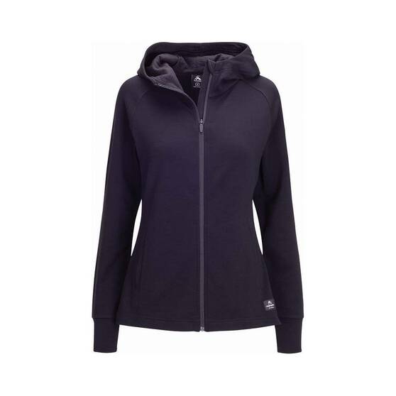 Macpac Women's Craigieburn 280 Merino Blend Hoodie Black 8, Black, bcf_hi-res