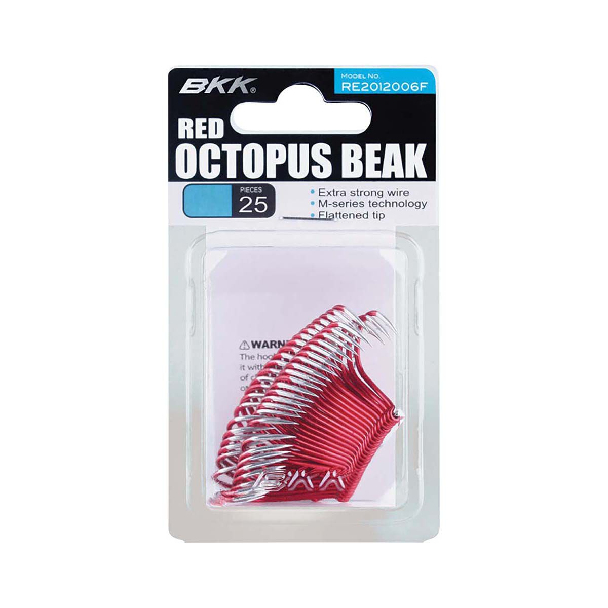 BKK Octopus Beak Hook Red 25 Pack, , bcf_hi-res