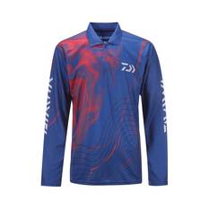 Daiwa Men's Navy & Red Fishing Shirt, , bcf_hi-res