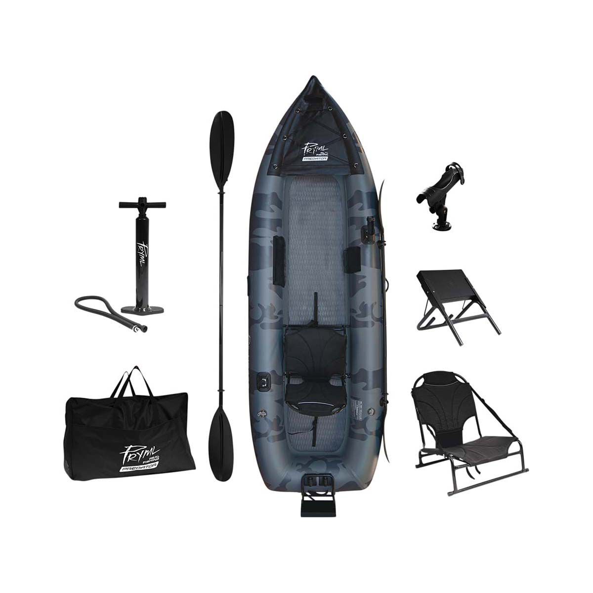Pryml Predator HD330 Inflatable Fishing Kayak BCF