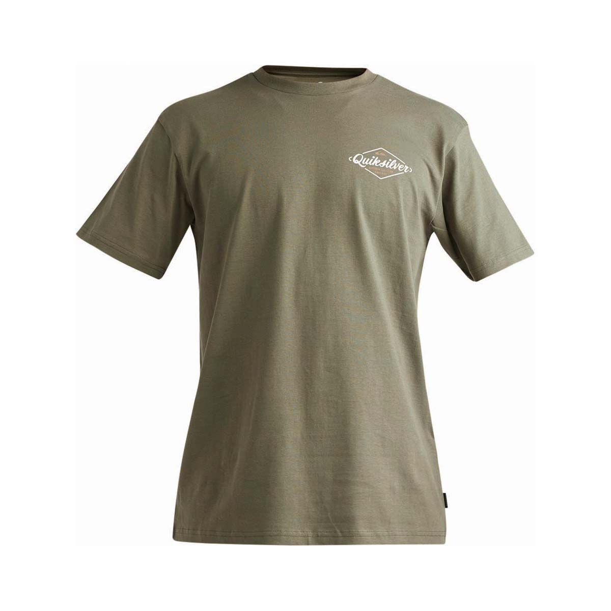 Quiksilver Men's Harbour Short Sleeve Tee, Olive, bcf_hi-res