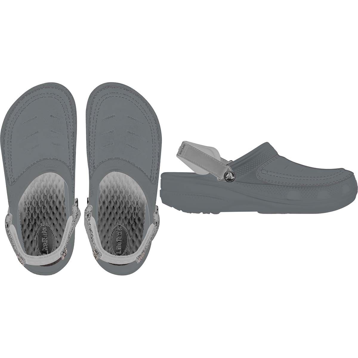 Crocs Men's Yukon Vista II Clogs, Slate, bcf_hi-res