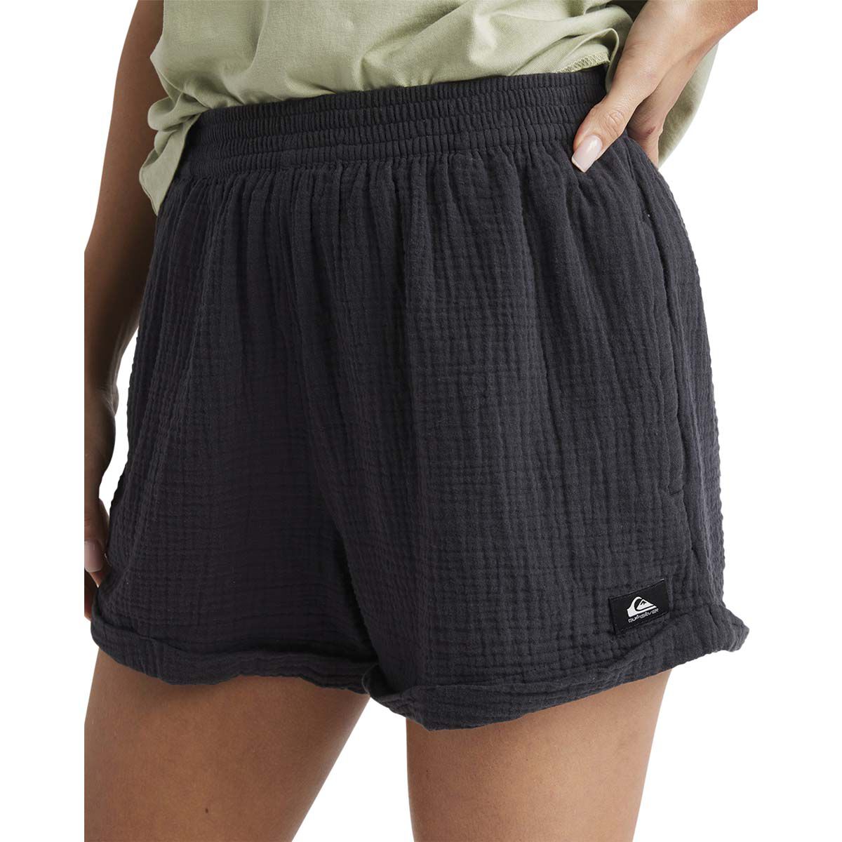 Quiksilver On Vacation Shorts for Women, Black, bcf_hi-res