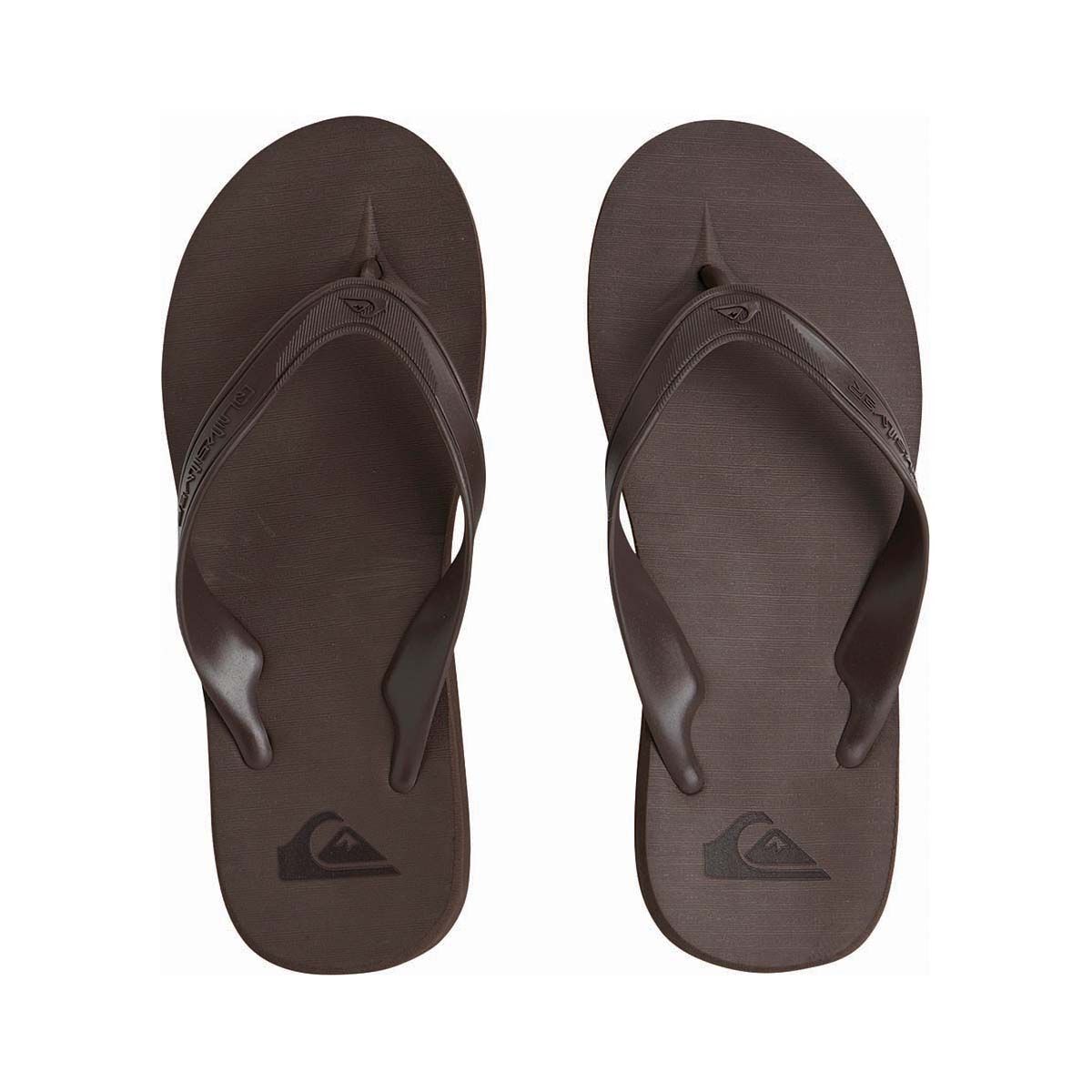 Quiksilver Men's Carver II Deluxe Thongs, Demitasse, bcf_hi-res