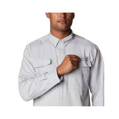 Columbia Men's Blood and Guts III Woven Long Sleeve Fishing Shirt, Cool Grey, bcf_hi-res