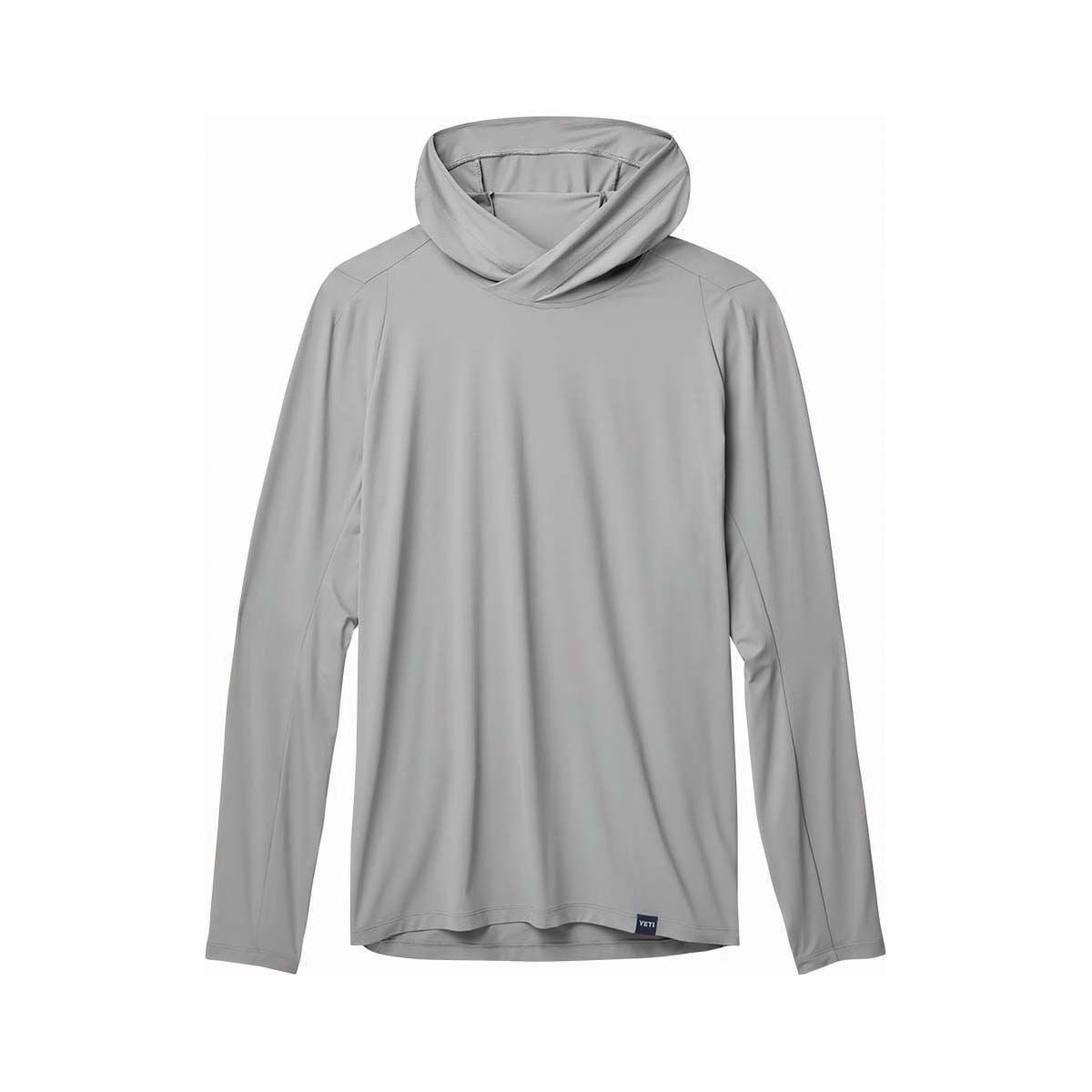 YETI&reg; Men&rsquo;s Hooded Ultra Lightweight Sunshirt Grey S, Grey, bcf_hi-res