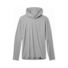 YETI® Men’s Hooded Ultra Lightweight Sunshirt Grey S, Grey, bcf_hi-res