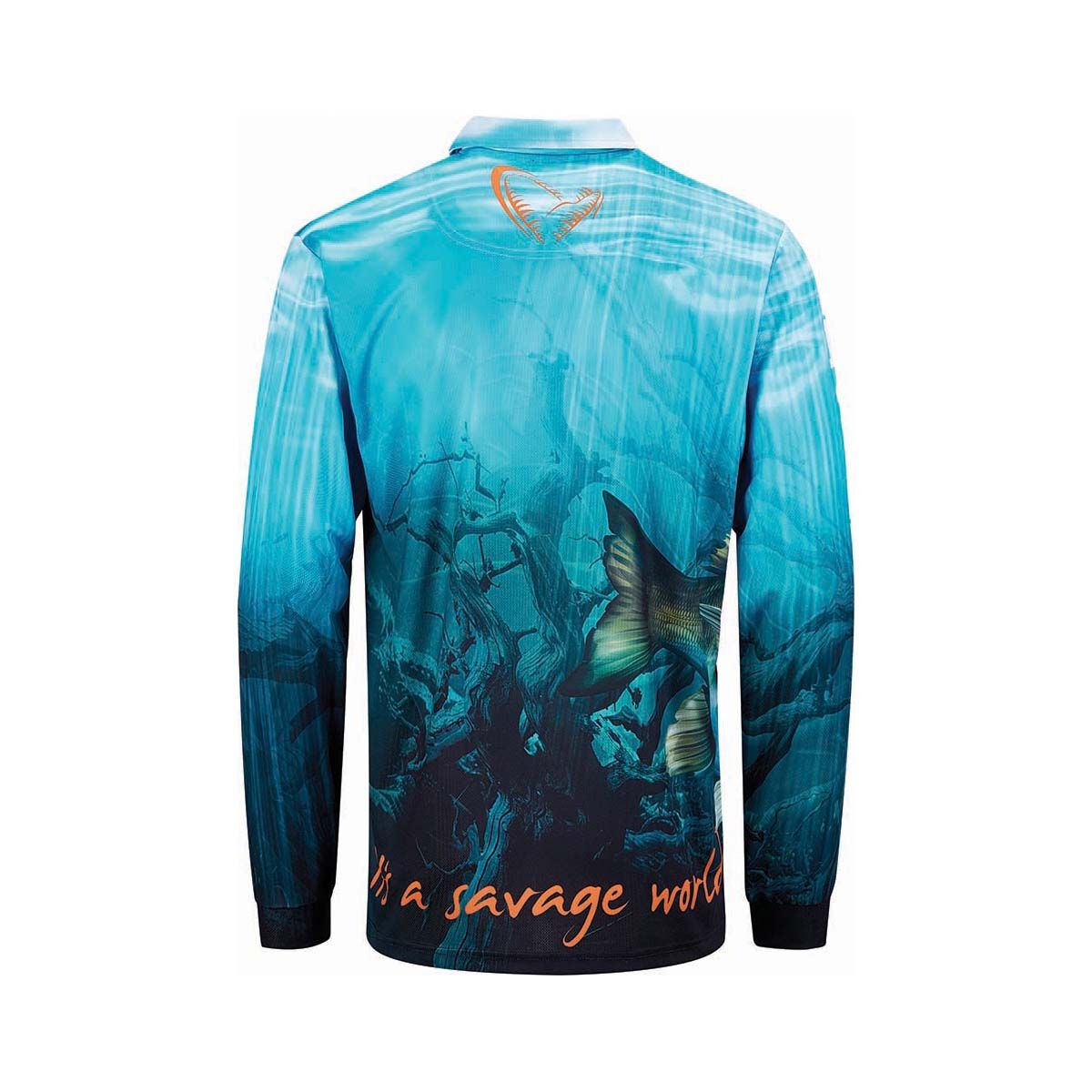 Savage Gear Men's Bream Fishing Shirt Blue S, Blue, bcf_hi-res