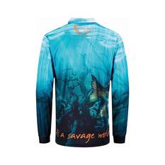 Savage Gear Men's Bream Fishing Shirt Blue S, Blue, bcf_hi-res