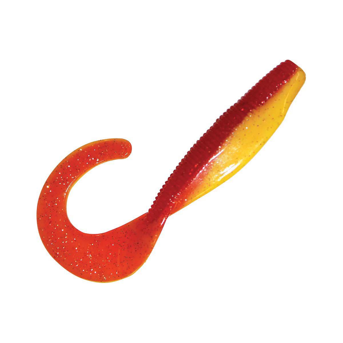 ZMan StreakZ CurltailZ Soft Plastic Lure 4in 5 Pack Bleeding Banana, Bleeding Banana, bcf_hi-res