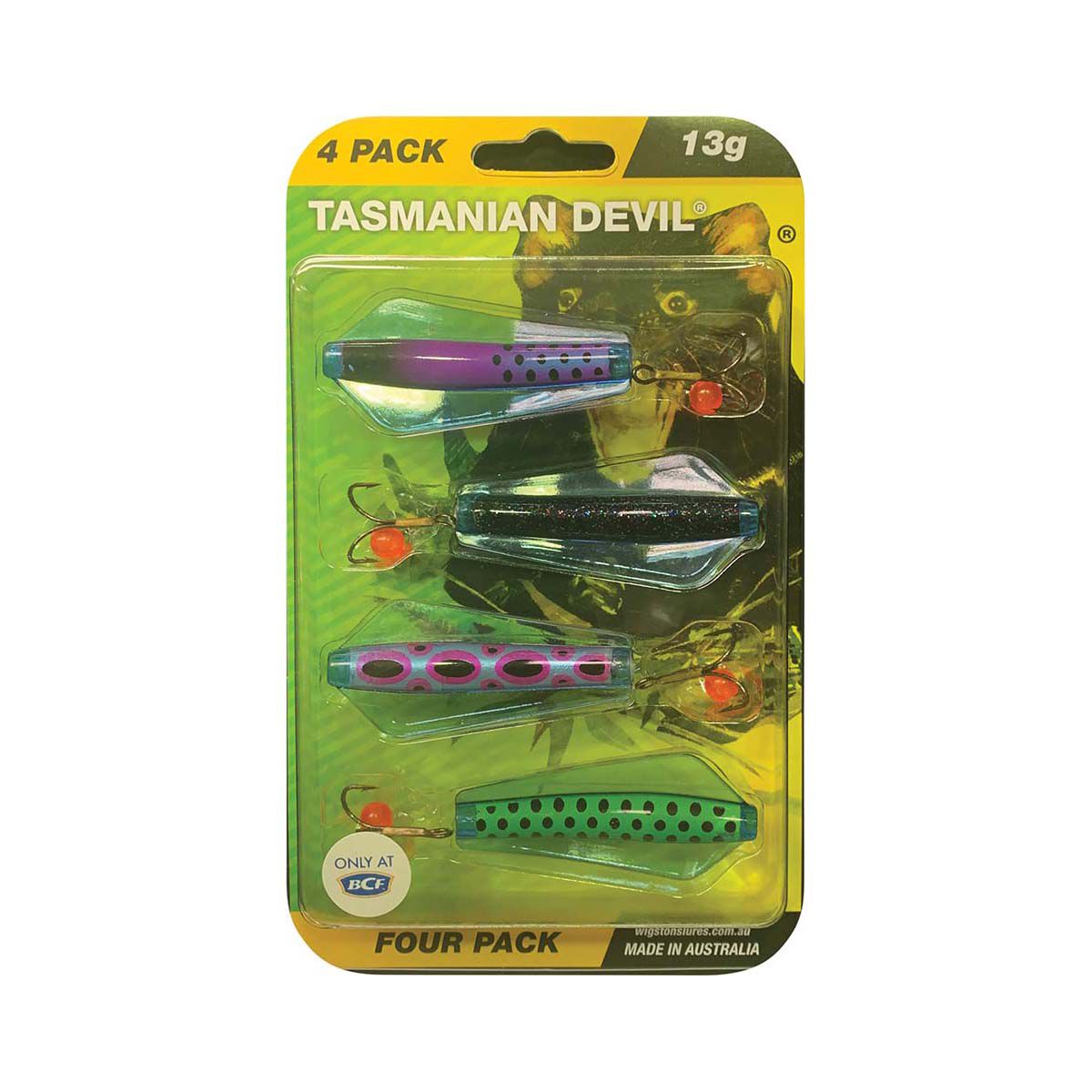 Wigston Tassie Devil Bluewing Lure 4 Pack Colour 01 | BCF