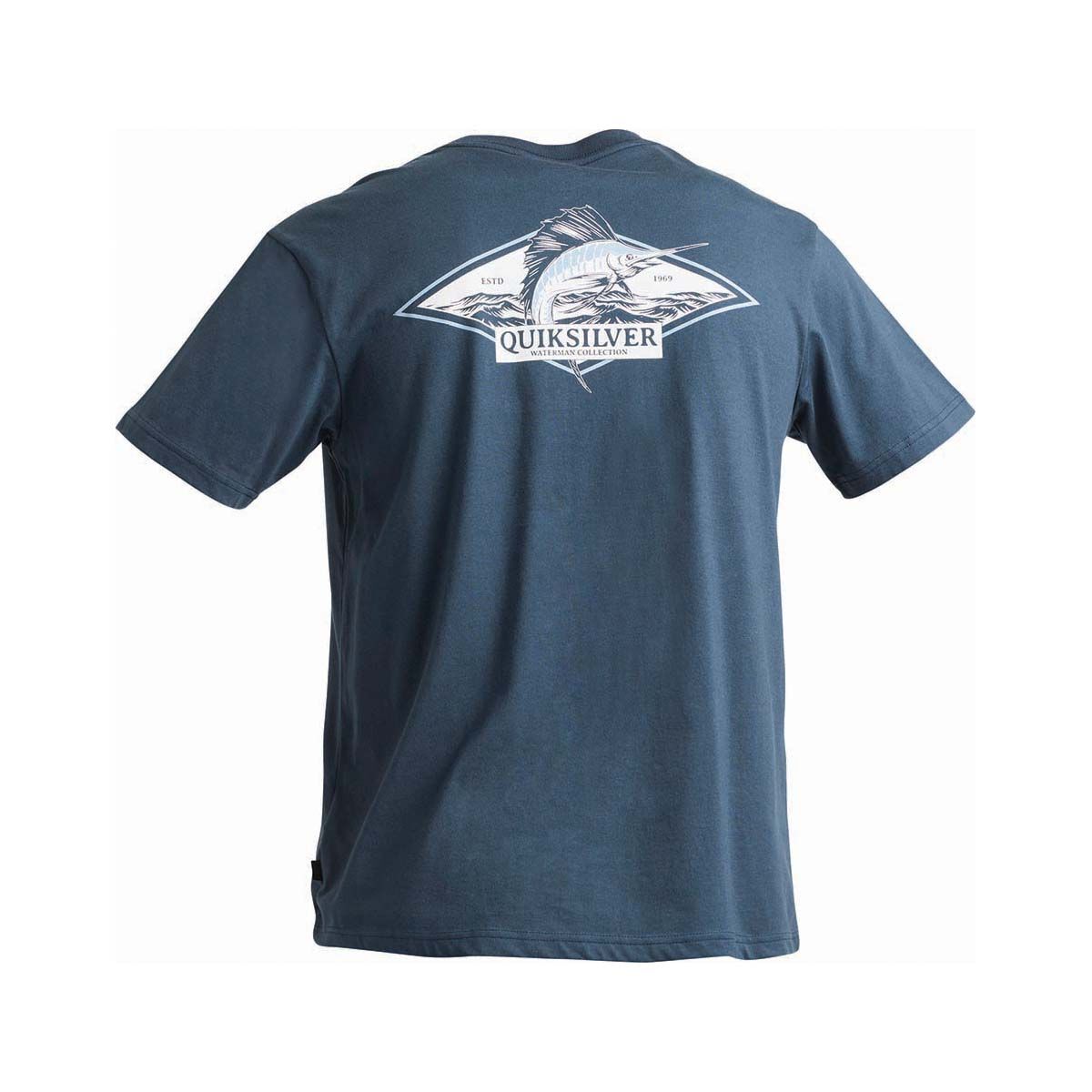 Quiksilver Men&rsquo;s Rough Seas Short Sleeve Tee Midnight Navy S, Midnight Navy, bcf_hi-res