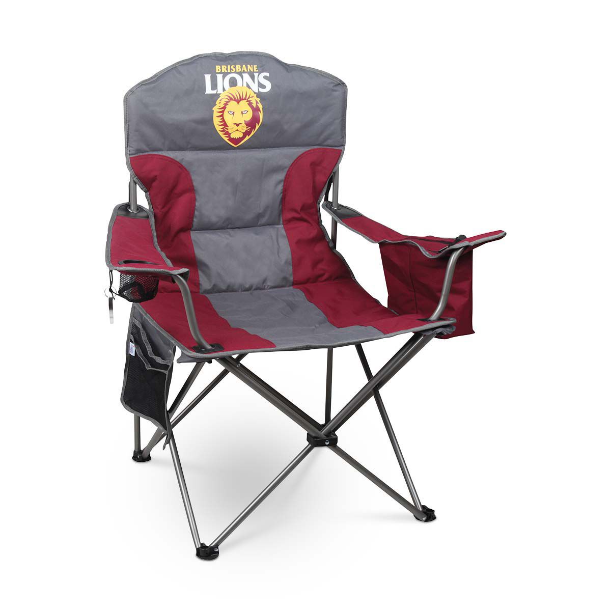 AFL Brisbane Lions Cooler Arm Chair 130kg, , bcf_hi-res