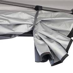 Wanderer Grab & Go Gazebo Side Wall with Door 3x3m, , bcf_hi-res