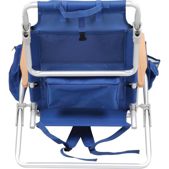 Wanderer Noosa Premium Beach Chair Blue 150kg, , bcf_hi-res