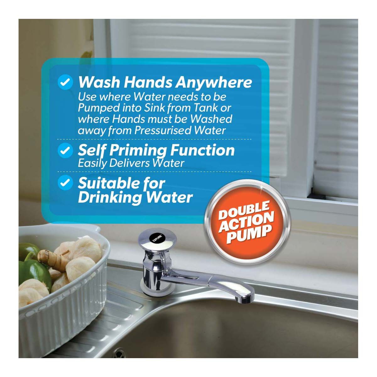 Explore Caravan Sink Hand Pump, , bcf_hi-res