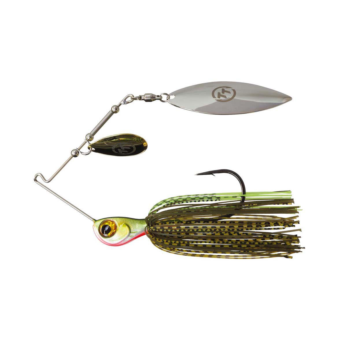 TT Fishing Tornado+ Tandem Spinnerbait Lure 3/8oz Mossy, Mossy, bcf_hi-res