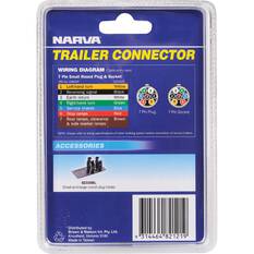 Narva 7 Pin Small Round Plastic Trailer Plug, , bcf_hi-res