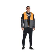 Under Armour Men's Blocked Forefront Jacket, Pitch Grey / White, bcf_hi-res