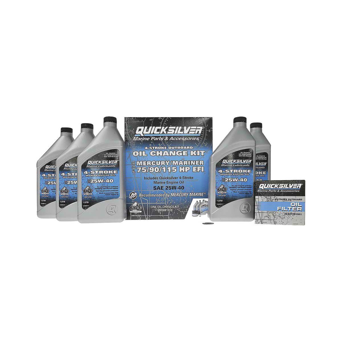 Quicksilver 75/90/115 HP Oil Change Kit, , bcf_hi-res