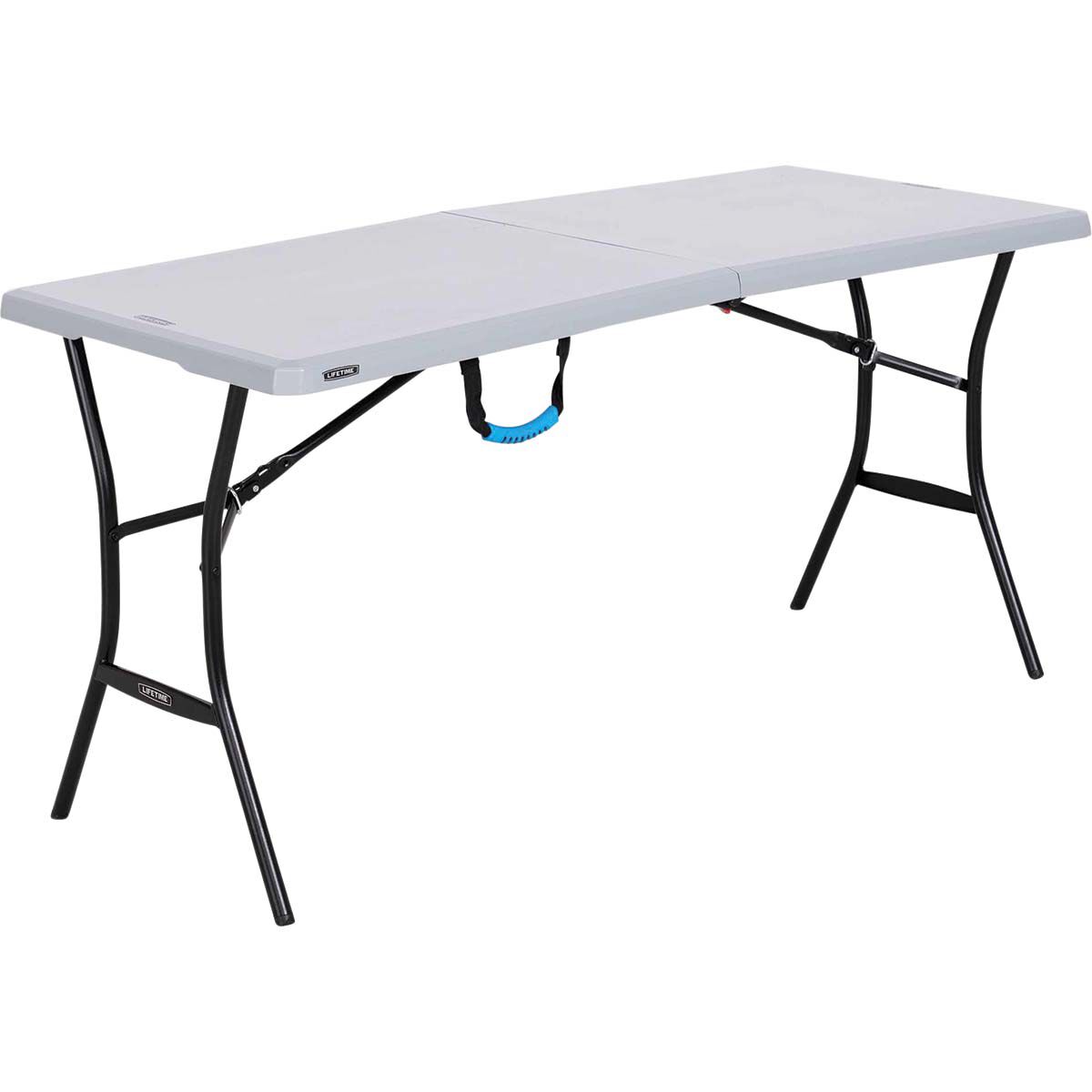 Lifetime Blow Mould Folding Table 153cm Grey, , bcf_hi-res