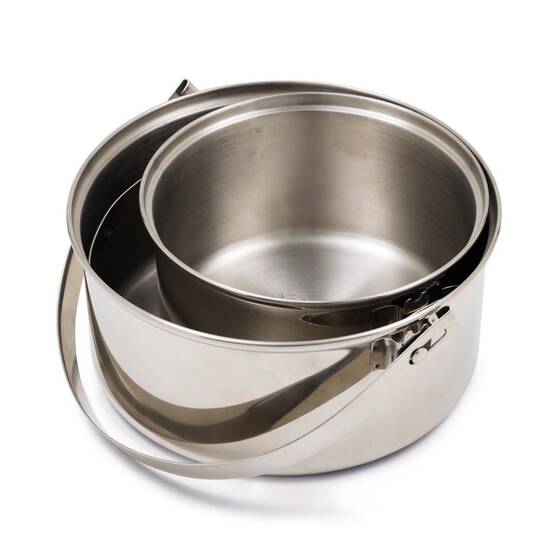 Campfire 4 Piece Stainless Steel Pots, , bcf_hi-res