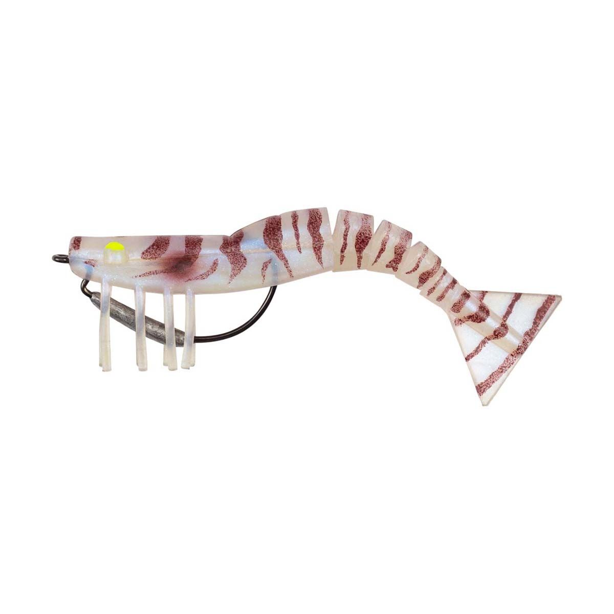 Samaki Live Shrimp Soft Plastic Lure 127mm Tiger Pearl, Tiger Pearl, bcf_hi-res