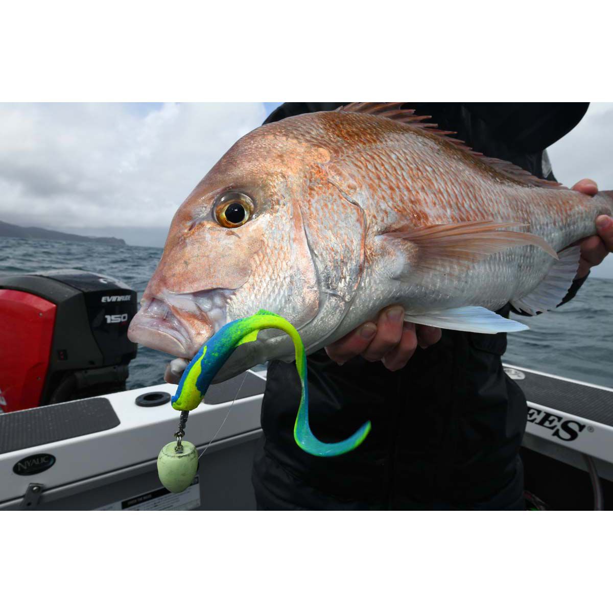 Berkley Gulp! Nemesis Soft Plastic Lure 5in Pink Shine, Pink Shine, bcf_hi-res