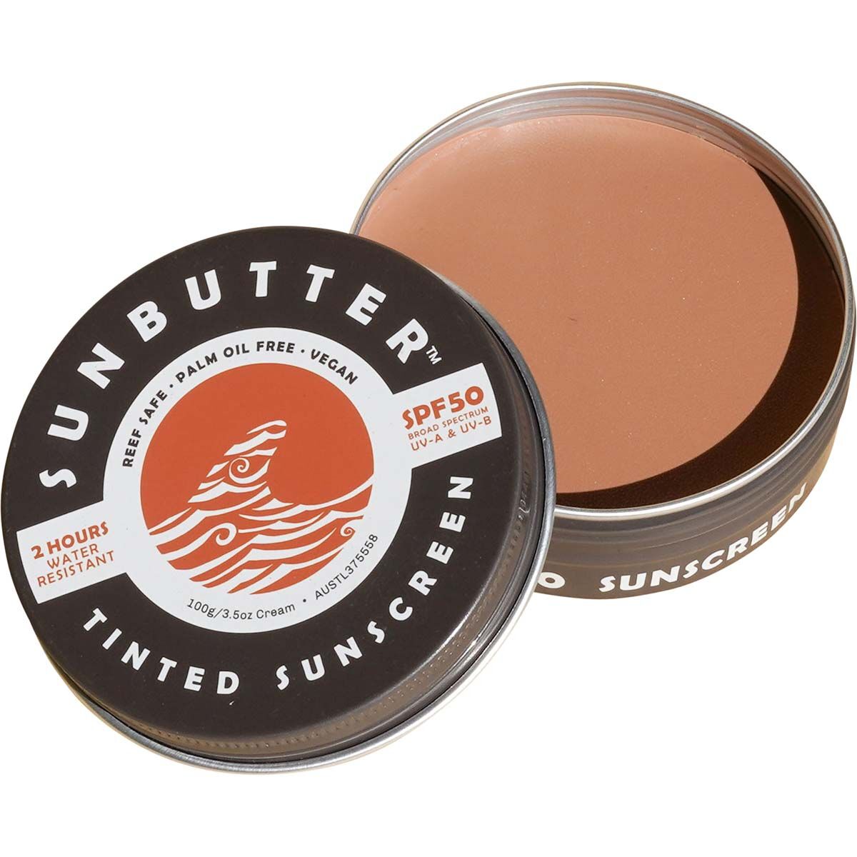 SunButter SPF50 Reef Safe Tinted Sunscreen 100g, , bcf_hi-res