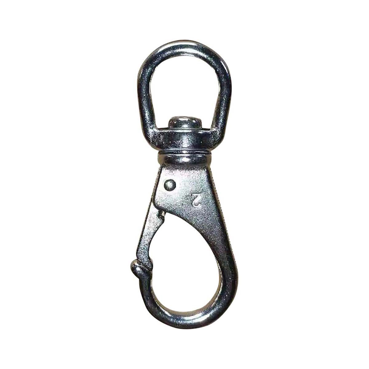 Bowline Stainless  Snap Hook Swivel Eye 100mm, , bcf_hi-res