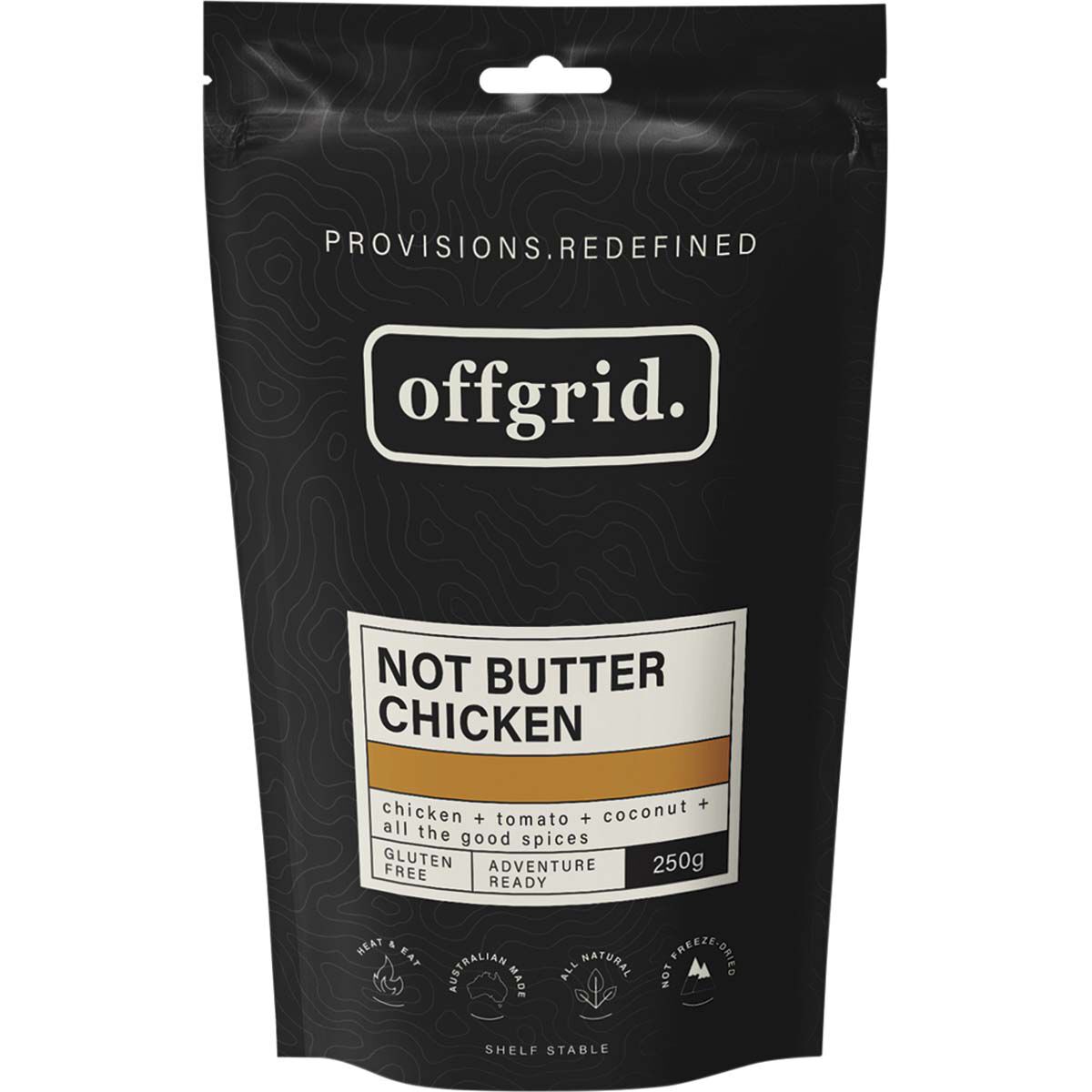 Offgrid Not Butter Chicken Heat and Eat Meal 250g, , bcf_hi-res