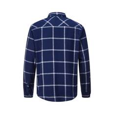 OUTRAK Unisex Flannel Shirt Navy S, Navy, bcf_hi-res