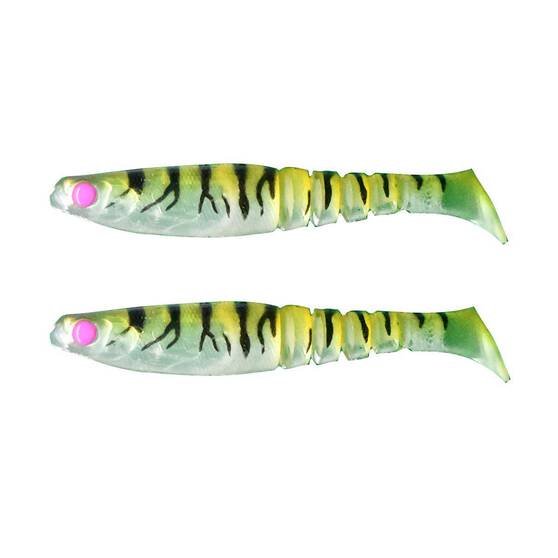 Akame Guppy Soft Plastic Lure 12cm 2 Pack Tiger Green, Tiger Green, bcf_hi-res