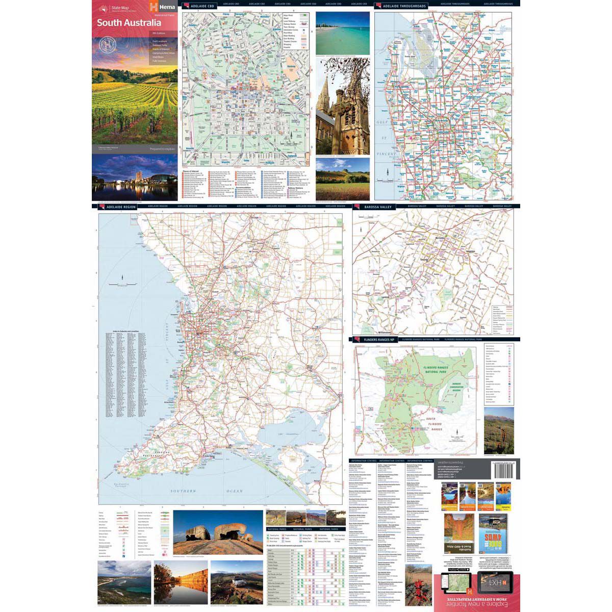 Hema South Australia State Map (8th Edition), , bcf_hi-res