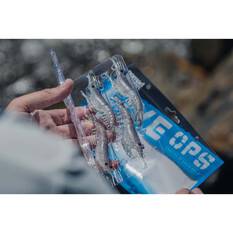 Nomad Live Ops Switcher Shrimp Soft Plastic Lure 5in Brown Flasher, Brown Flasher, bcf_hi-res