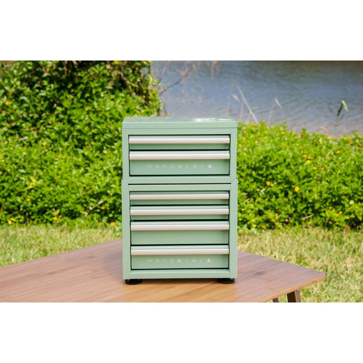 Wanderer Mini Gear Cabinet 2 Drawer Mint, Mint, bcf_hi-res