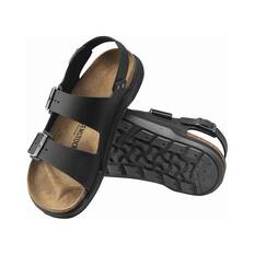 Birkenstock Men's Milano Cross Town Sandals, Black Waxy/Oil, bcf_hi-res