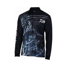 Daiwa Men's Storm Fishing Shirt Black S, Black, bcf_hi-res