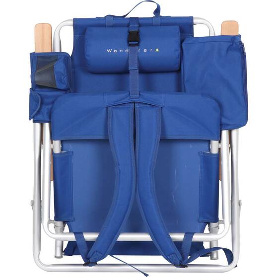 Wanderer Noosa Premium Beach Chair Blue 150kg, , bcf_hi-res