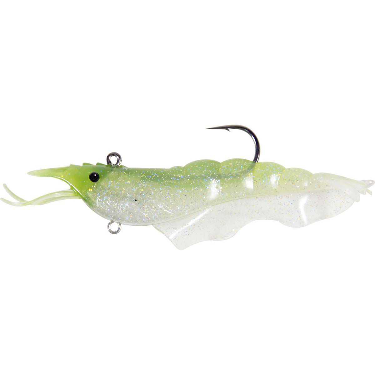 Fishcraft Dr Prawn Rigged Soft Plastic Lure 3in Olive Prawn, Olive Prawn, bcf_hi-res