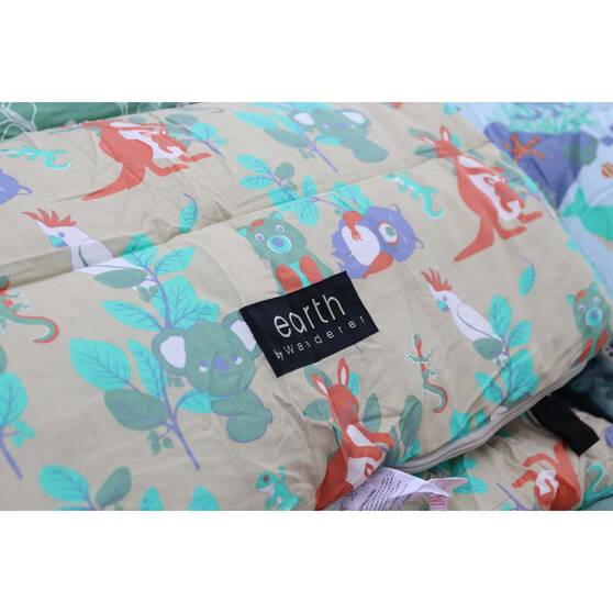 earth by Wanderer® Kids Land Cotton 5.2°C Sleeping Bag, , bcf_hi-res