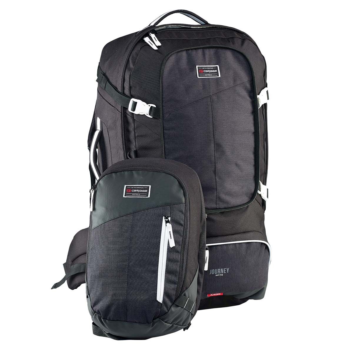 Caribee Journey 65L Travel Pack Black, , bcf_hi-res