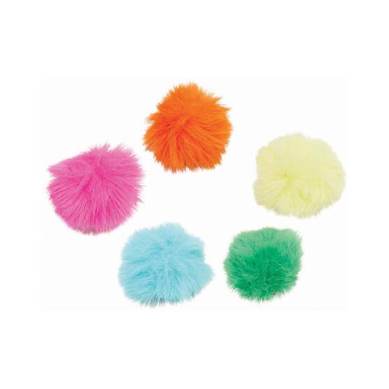 Crocs Jibbitz™ 80's Neon Puff Ball 5 Pack, , bcf_hi-res