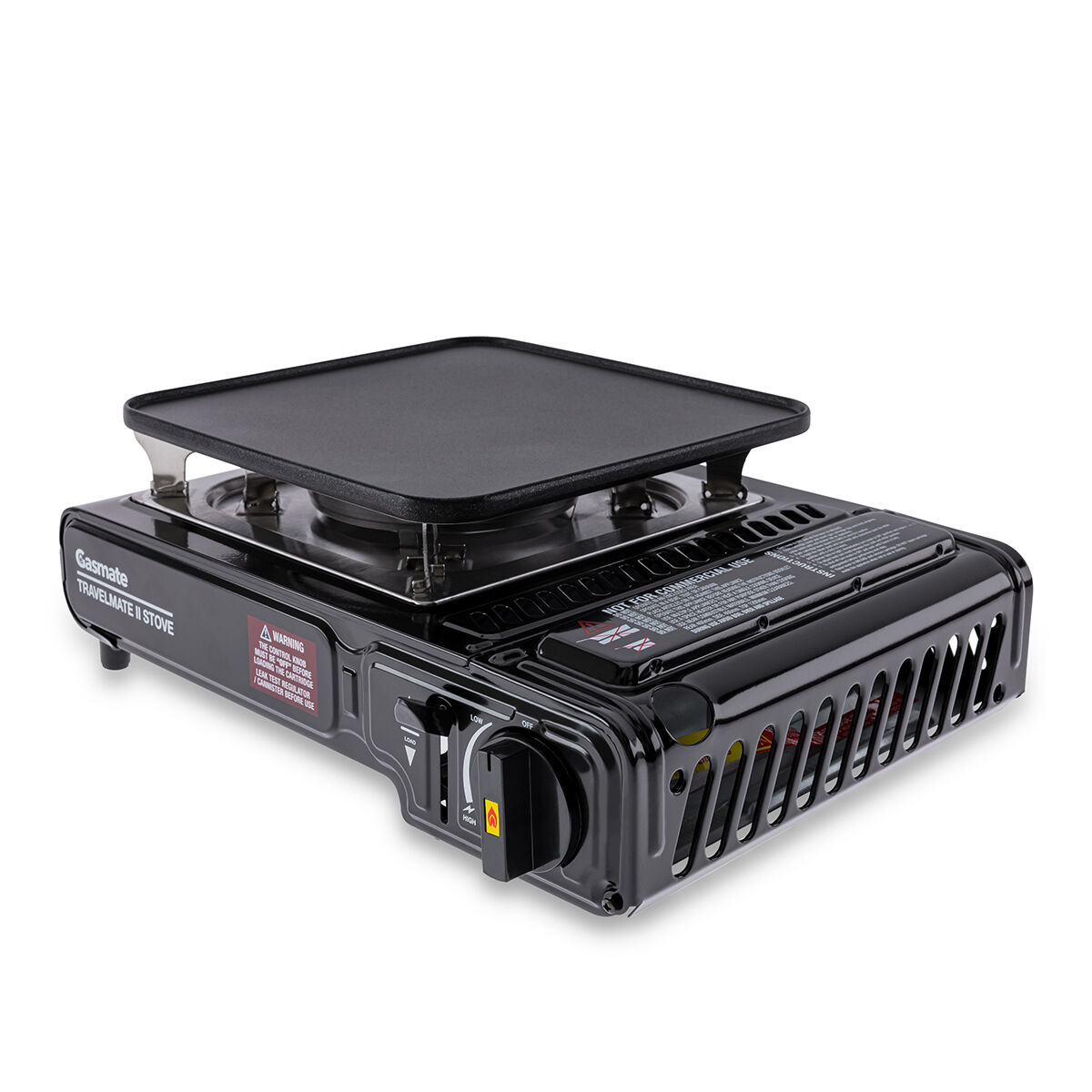 Gasmate Travelmate II Butane Stove with Hotplate, , bcf_hi-res