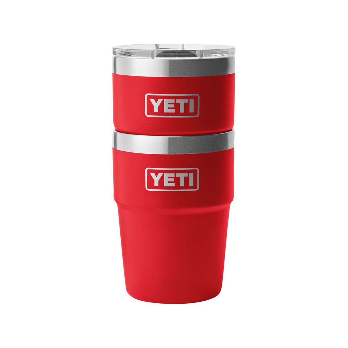 YETI&reg; Rambler&reg; Stackable Cup 16 oz (473ml), Rescue Red, bcf_hi-res