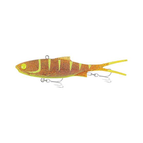 Samaki Vibelicious Fork Tail Soft Vibe Lure 125mm 30g Chartreuse Ginger Squid UV, Chartreuse Ginger Squid UV, bcf_hi-res