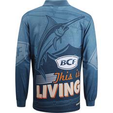 BCF Men's Collectors Edition Fishing Shirt Blue L, Blue, bcf_hi-res