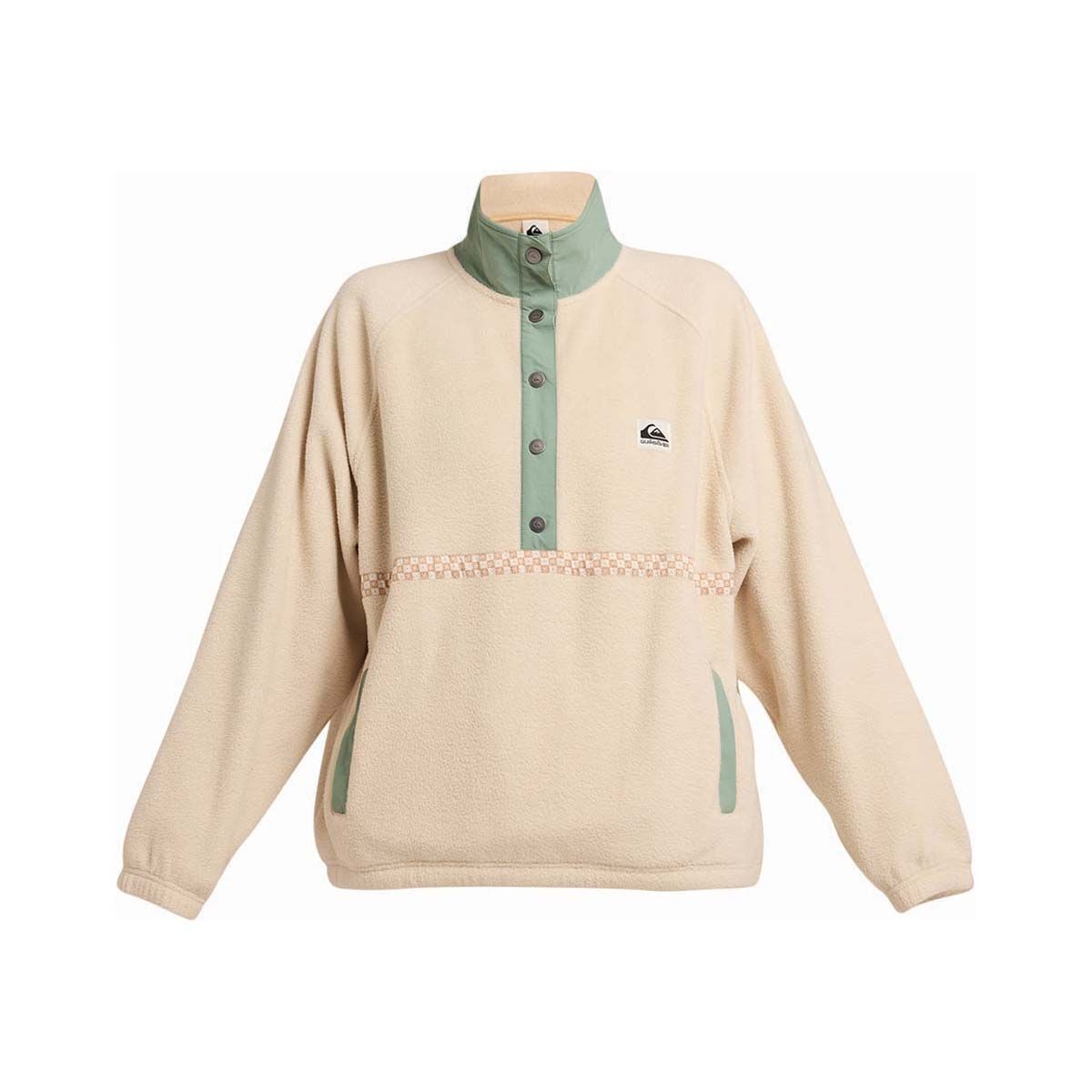 Quiksilver Women&rsquo;s Compass Sherpa Fleece, Sand, bcf_hi-res