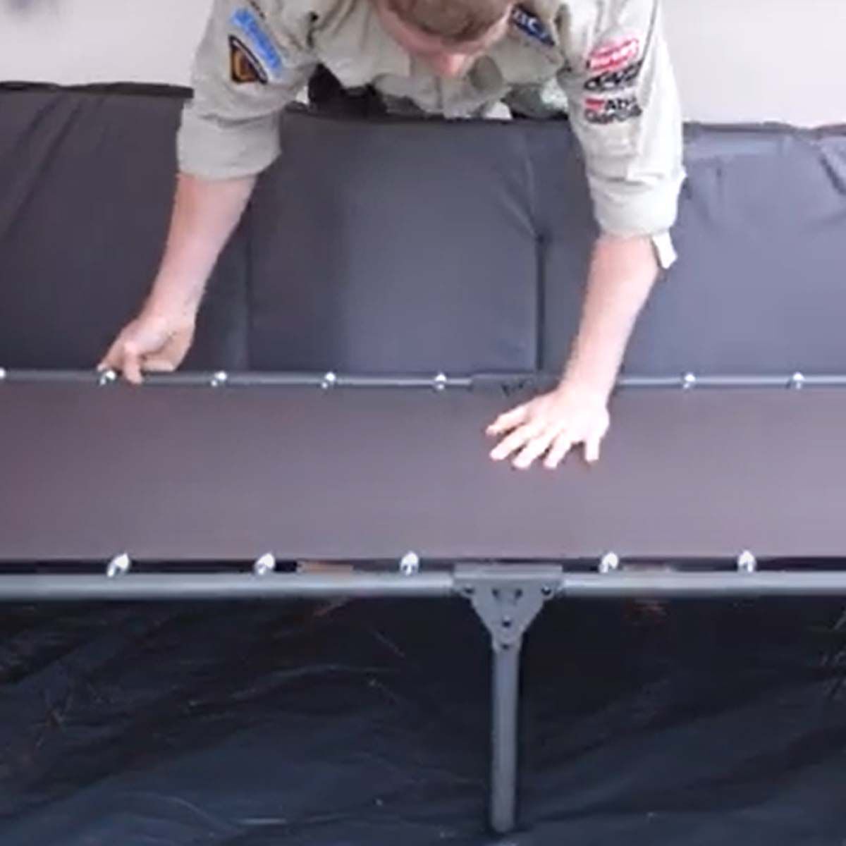 Wanderer spring folding mattress stretcher single sale