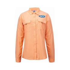 BCF Women’s Long Sleeve Fishing Shirt Coral Orange 16, Coral Orange, bcf_hi-res